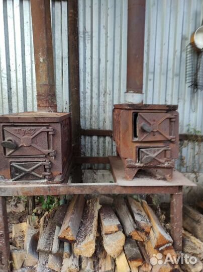 Печь буржуйка чугунная СССР