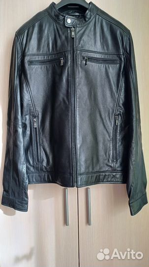 Кожаная куртка мужская Новая р.50