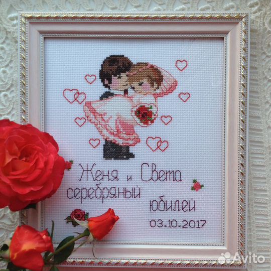 Детская метрика и другая вышивка на заказ