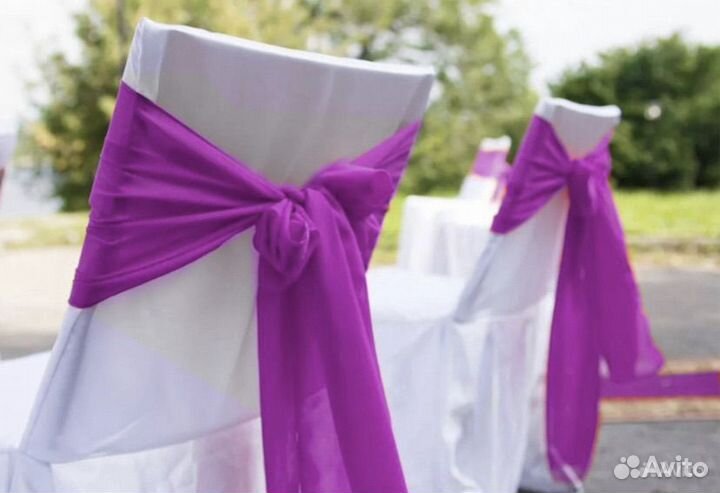 Банты на стулья Банкетные 55 шт