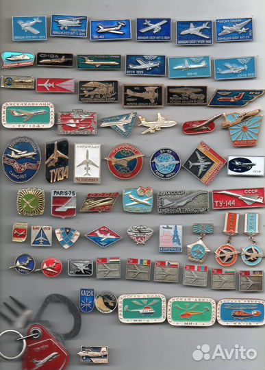 Значки космос, Гагарин, авиация