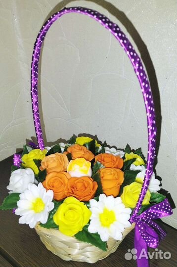 Букет цветов из мыла