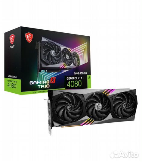 Видеокарта MSI RTX 4080 gaming X trio, 16 гб (VGA