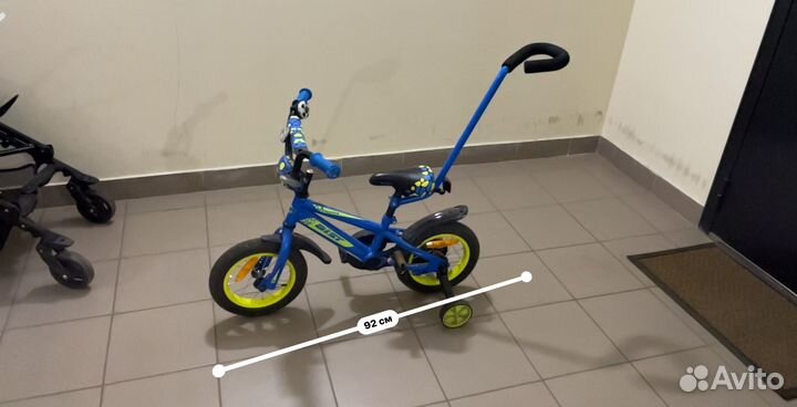 Детский велосипед Aist Pluto 12 с ручкой
