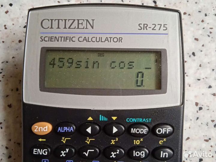 Инженерный калькулятор citizen