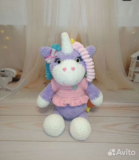 Плюшевая единорожка