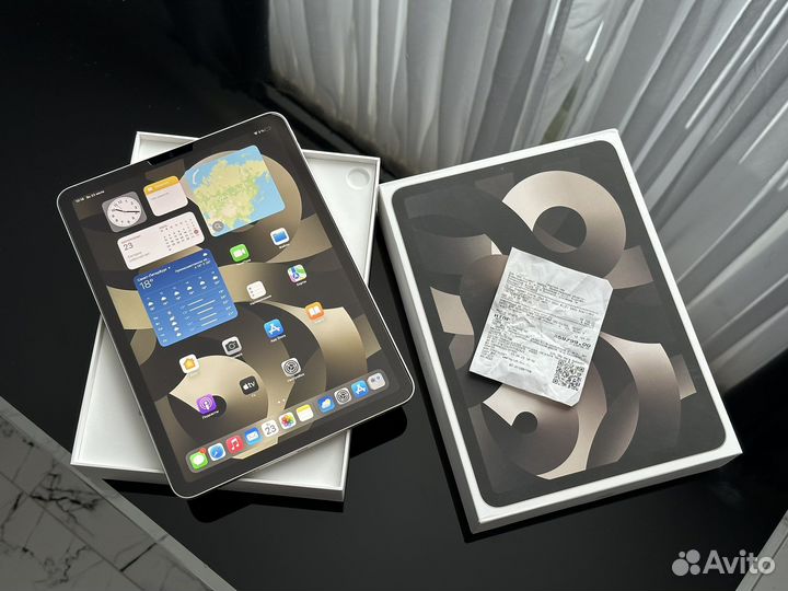 iPad Air 5 2022 m1 64Gb Wi-Fi Starlight Чек 1 мес