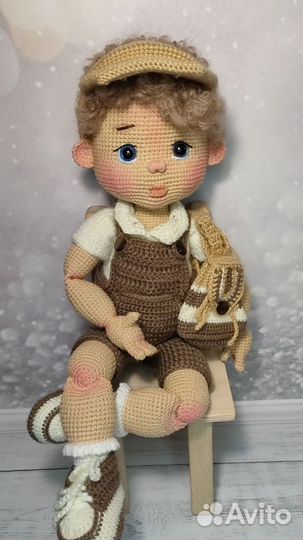 Кукла ручная работа, мальчик