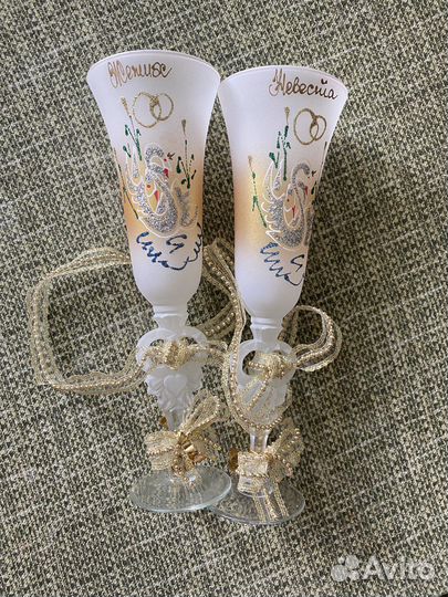 Свадебные бокалы фужеры