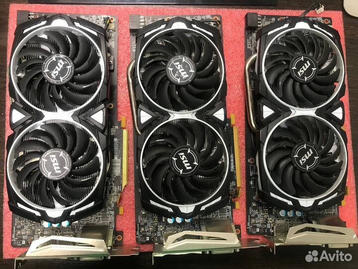 Видеокарты MSI RX 570-580-5600-6600 на запчасти