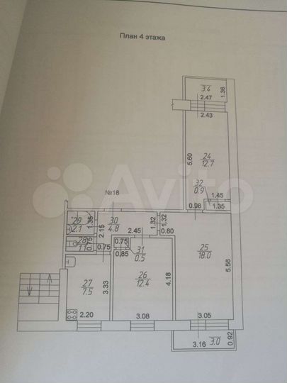 3-к. квартира, 60 м², 4/9 эт.