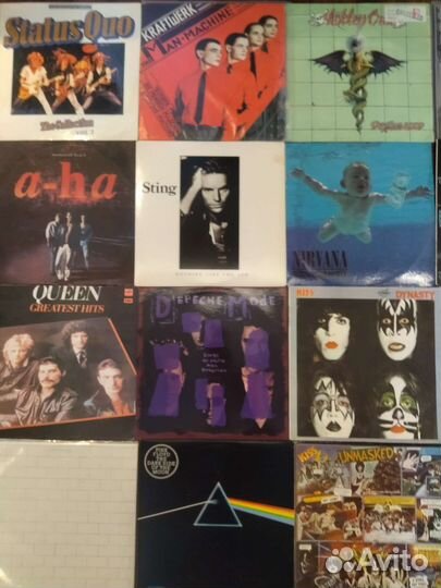 Виниловые пластинки Nirvana Depeche mode Sting