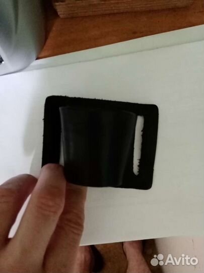 Палкодержатель кожаный новый