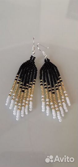 Серьги из бисера