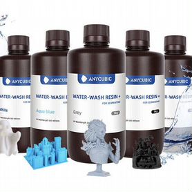 Фотополимерная смола Anycubic water wash, hd