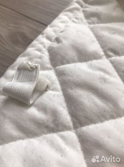 Бортики в кроваку мягкие IKEA LEN лен, цвет белый