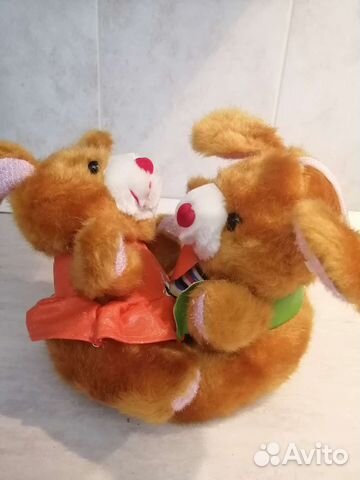 Мягкая игрушка зайки девочка и мальчик