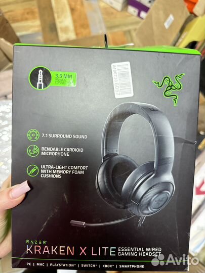 Наушники Razer kraken x lite новые