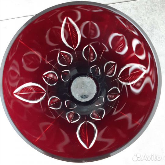 Ваза рубиновое стекло СССР