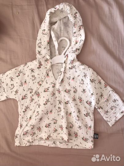 Муслиновая туника 80-86 размер на девочку