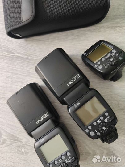 Вспышка Canon 600ex-rt, трансмиттер Canon st-e3-rt