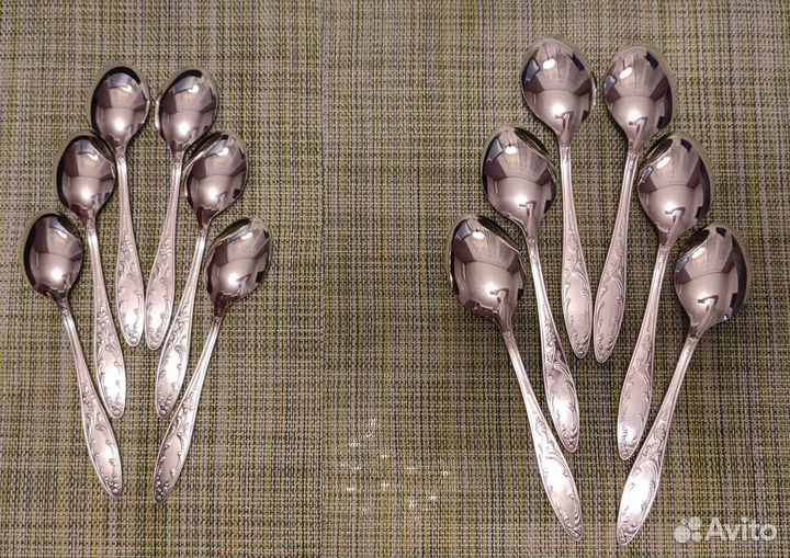 Набор столовых приборов мельхиор СССР новый