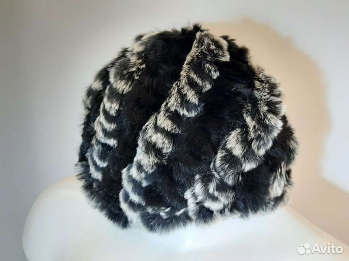 Шапка из меха кролика
