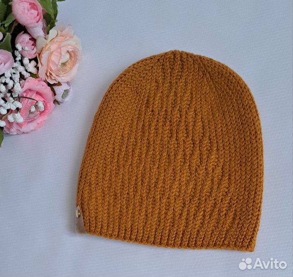 Шапка вязаная ручная работа