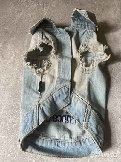 Жилетка джинсоаая для собак