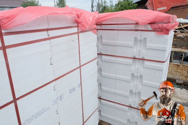 Газобетонный блок, силикатный блок, кирпич