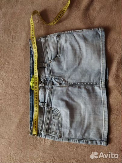 Джинсовая мини юбка