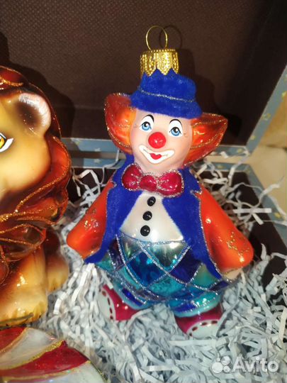 Клоуны и цирк. Ёлочные игрушки Ариель