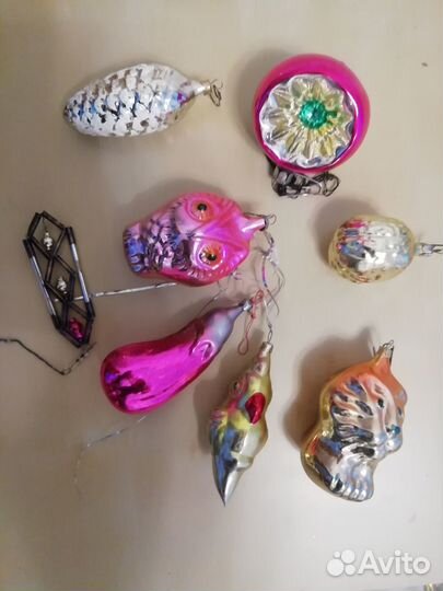 Ёлочные игрушки времён СССР