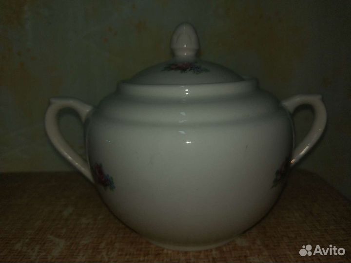 Сахарница СССР фарфор Вербилки