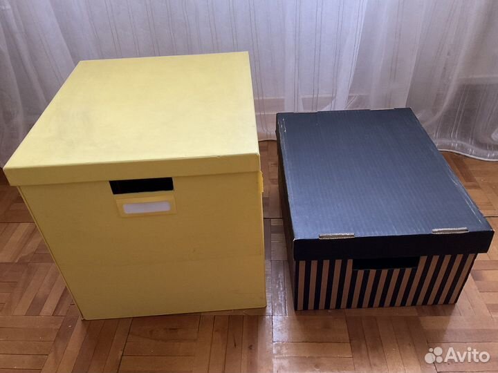 Коробки для хранения икеа-2 штуки