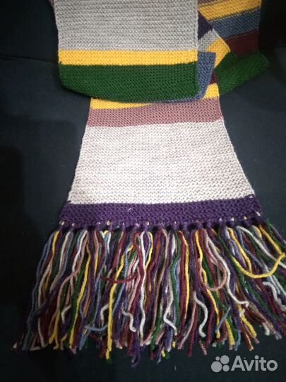 Шарф Четвёртый 4 Доктор Кто ручная вязка 3 м-18 см