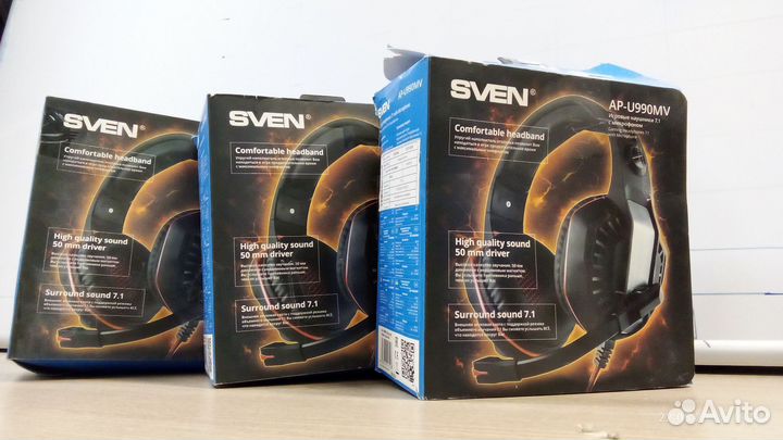 Наушники sven проводные, игровые