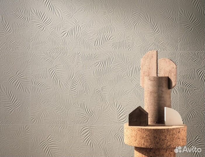 Плитка atlas C. 3D wall carve Leaf Pearl 40x80