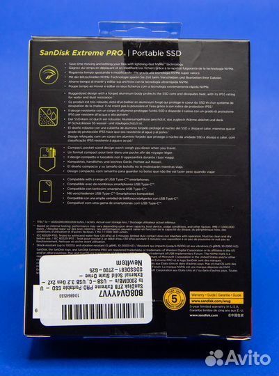 SSD SanDisk 2TB Extreme PRO, Up to 2000MB/s