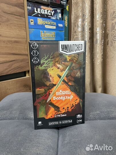 Unmatched Красная шапочка vs Боевульф новая игра