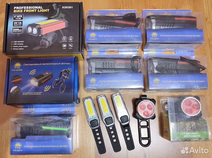 Велосипедные Фoнapи +Мощные Передние Металл+Японец