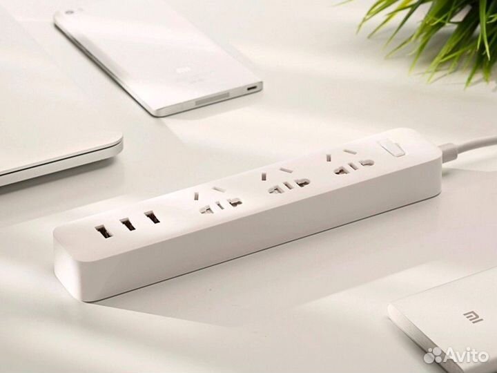 Удлинитель Xiaomi Mi Power Strip 3 розетки+3 USB