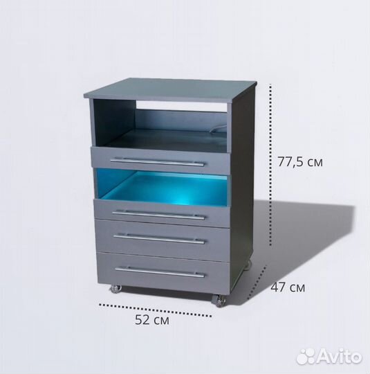 Педикюрная тумба с уф блоком Ту-1