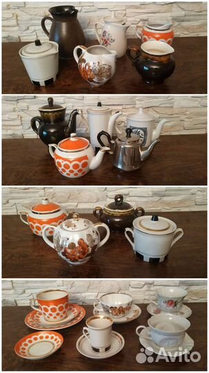 Чайники сахарницы сливочники чай пары СССР винтаж