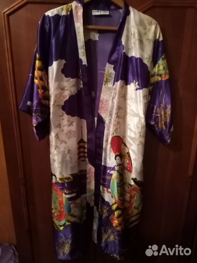 Халат женский шёлковый р. 44-46