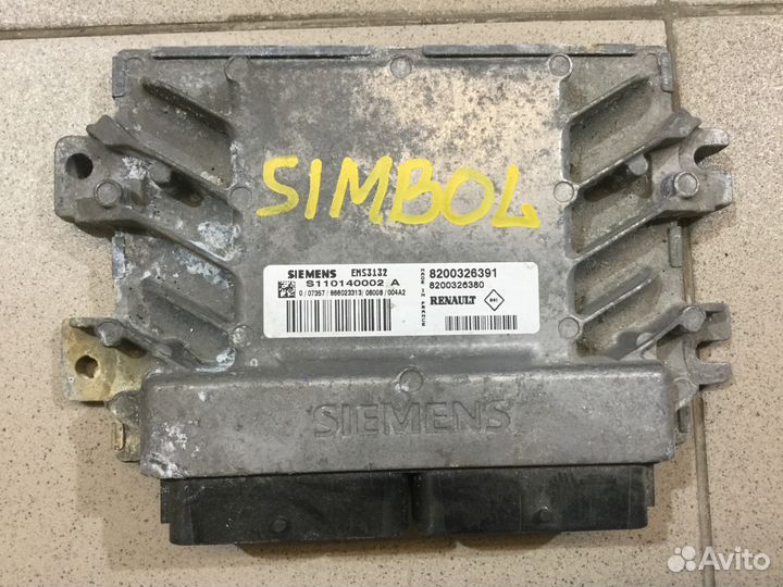 Блок управления двигателем Рено Клио Симбол 1998