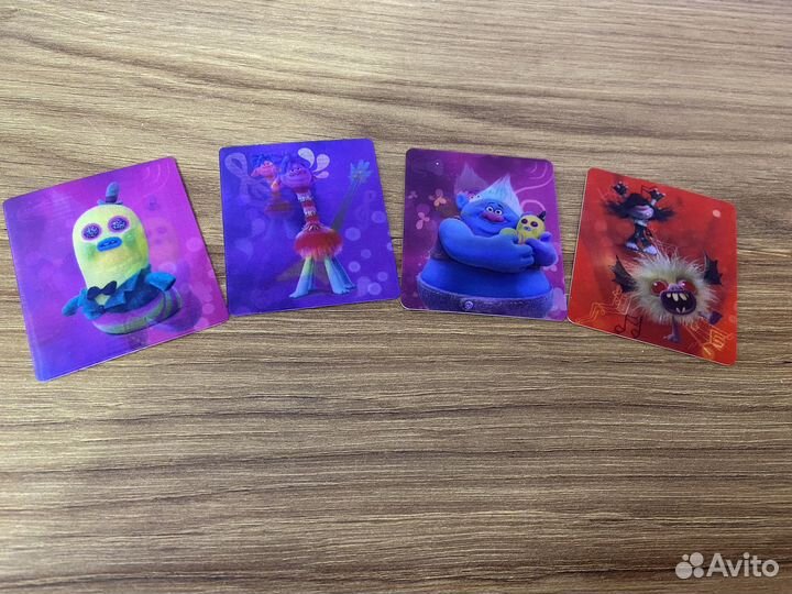 Карточки тролли голографические