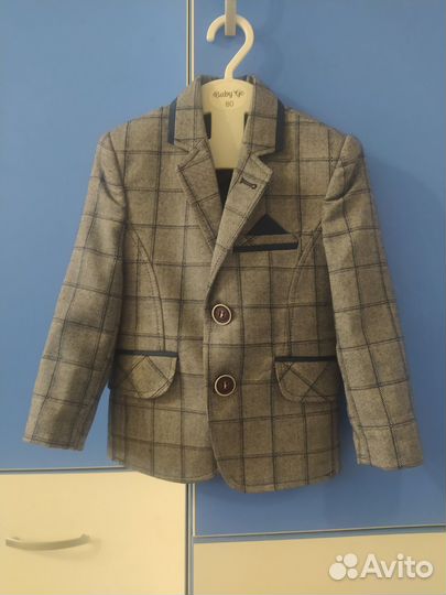 Пиджак для мальчика 86 92