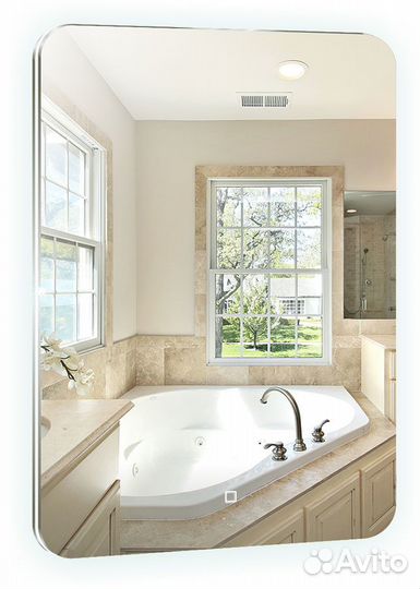 Зеркало azario Паллада 550*800 c подсветкой и дим