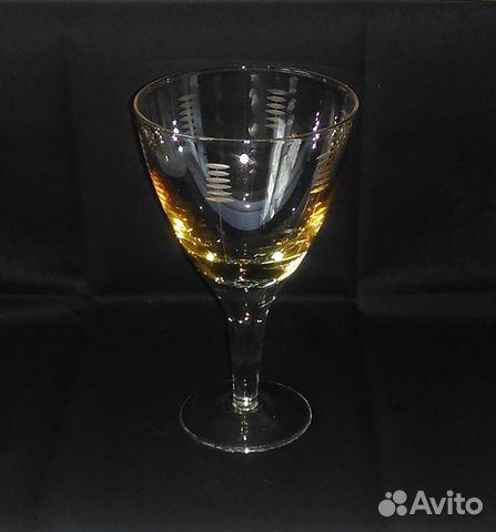 Фужер (бокал), цветное стекло, винтаж СССР